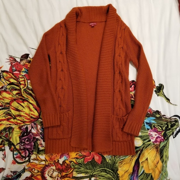 Merona Sweaters - Burnt Orange Oversized Cardigan